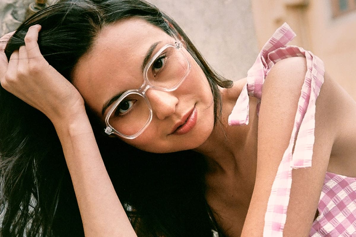BERENICE – Lunette Carré TRANSPARENT pour Femme