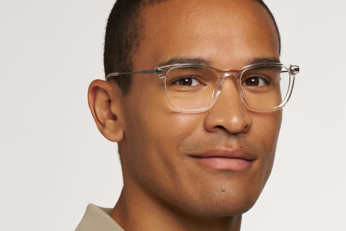 ULYSSE – Lunette Carré TRANSPARENT pour Homme
