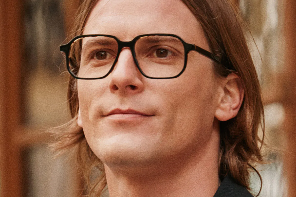 FRANTZ – Lunette Carré NOIR INTERIEUR ECAILLE pour Homme