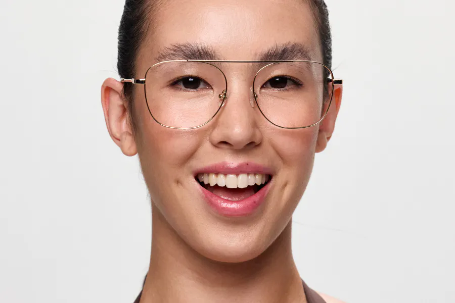 AURANE – Lunette Aviateur OR BRILLANT pour Femme