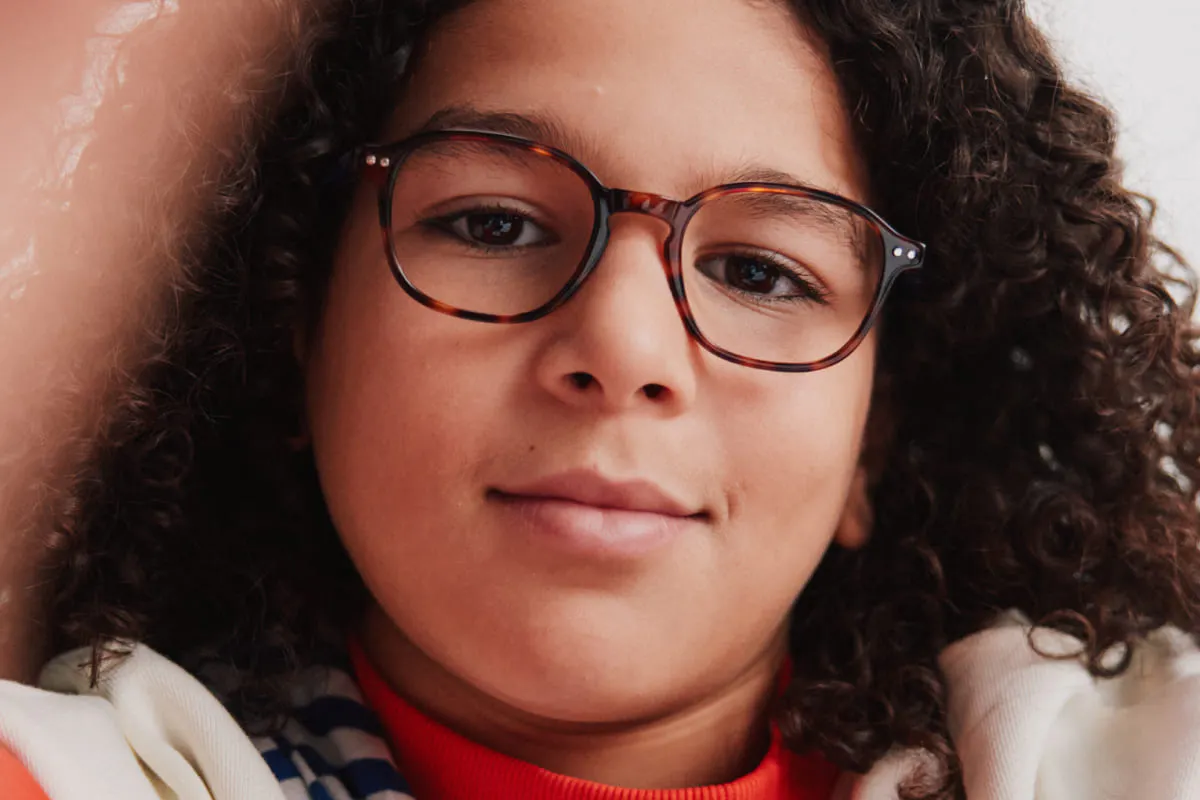 ARNOLD – Lunette Carré ECAILLE FONCEE BLEU MILKY pour Enfant