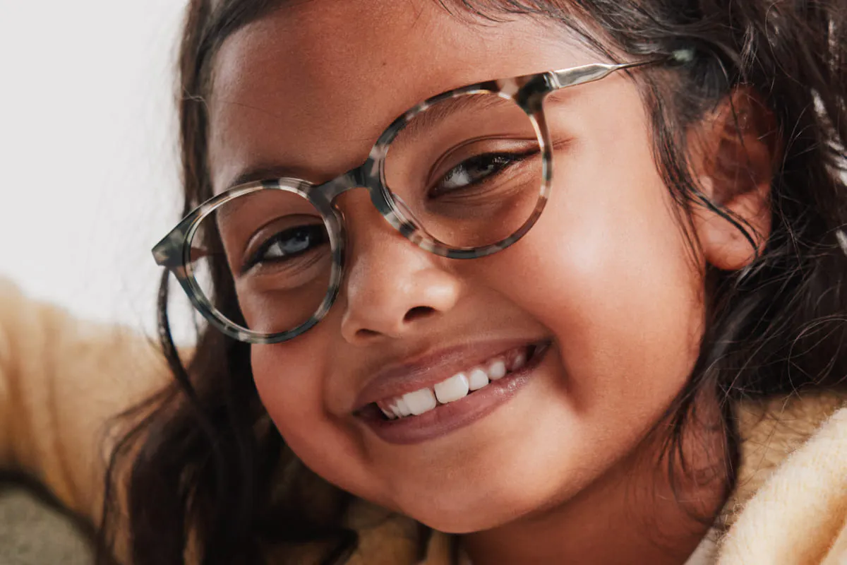 THEA – Lunette Ronde ECAILLE GRISE VERTE pour Enfant