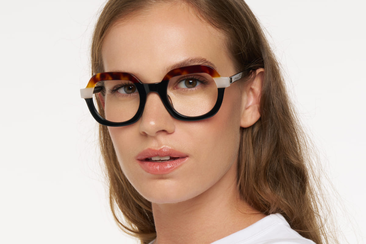 LEVANA – Lunette Carré ECAILLE BLANC NOIR pour Femme