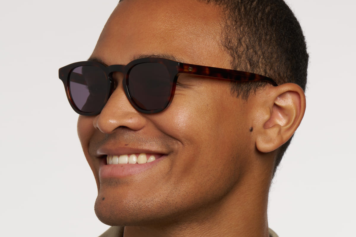 BARRY – Lunette Rectangle ECAILLE JAUNE MILKY pour Mixte, Femme, Homme