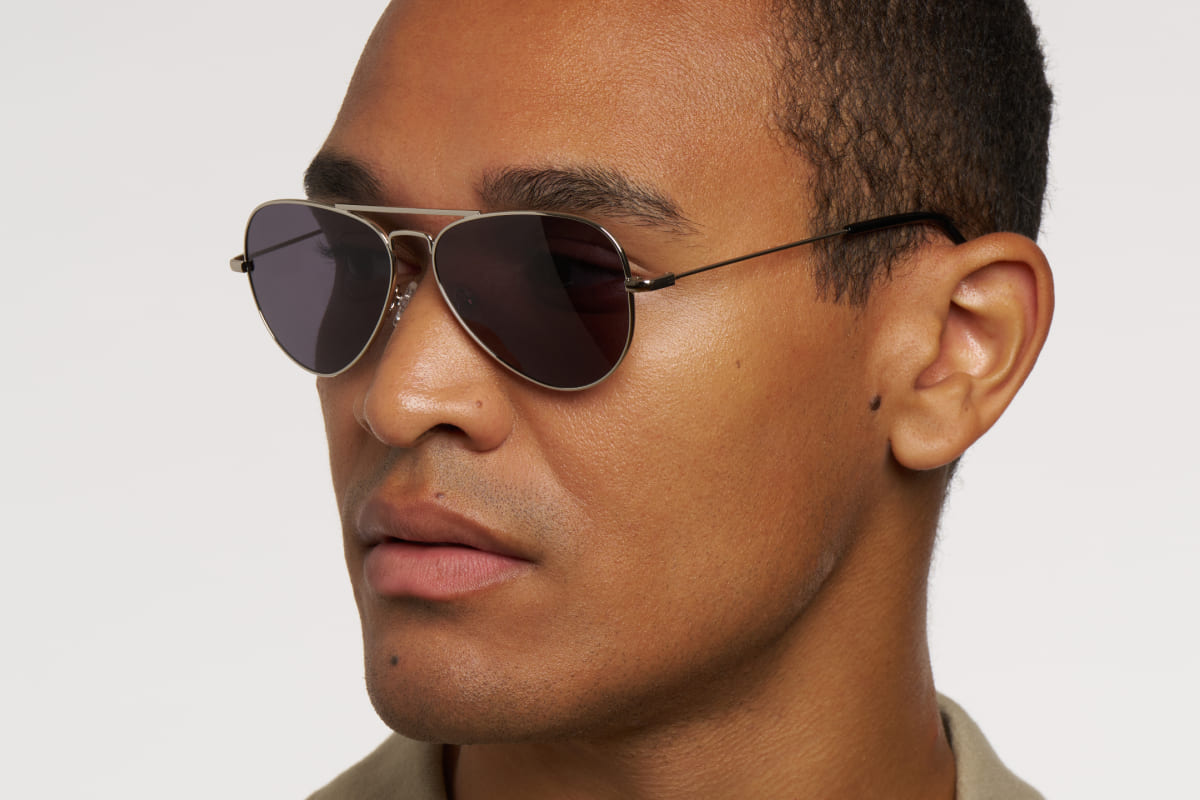 CARL – Lunette Aviator ARGENT pour Homme