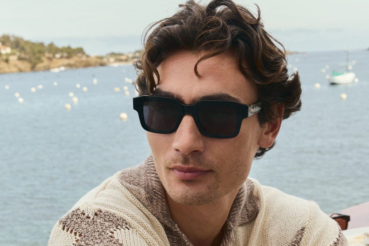 TOMER NOIR – Lunette Rectangle NOIR pour Homme