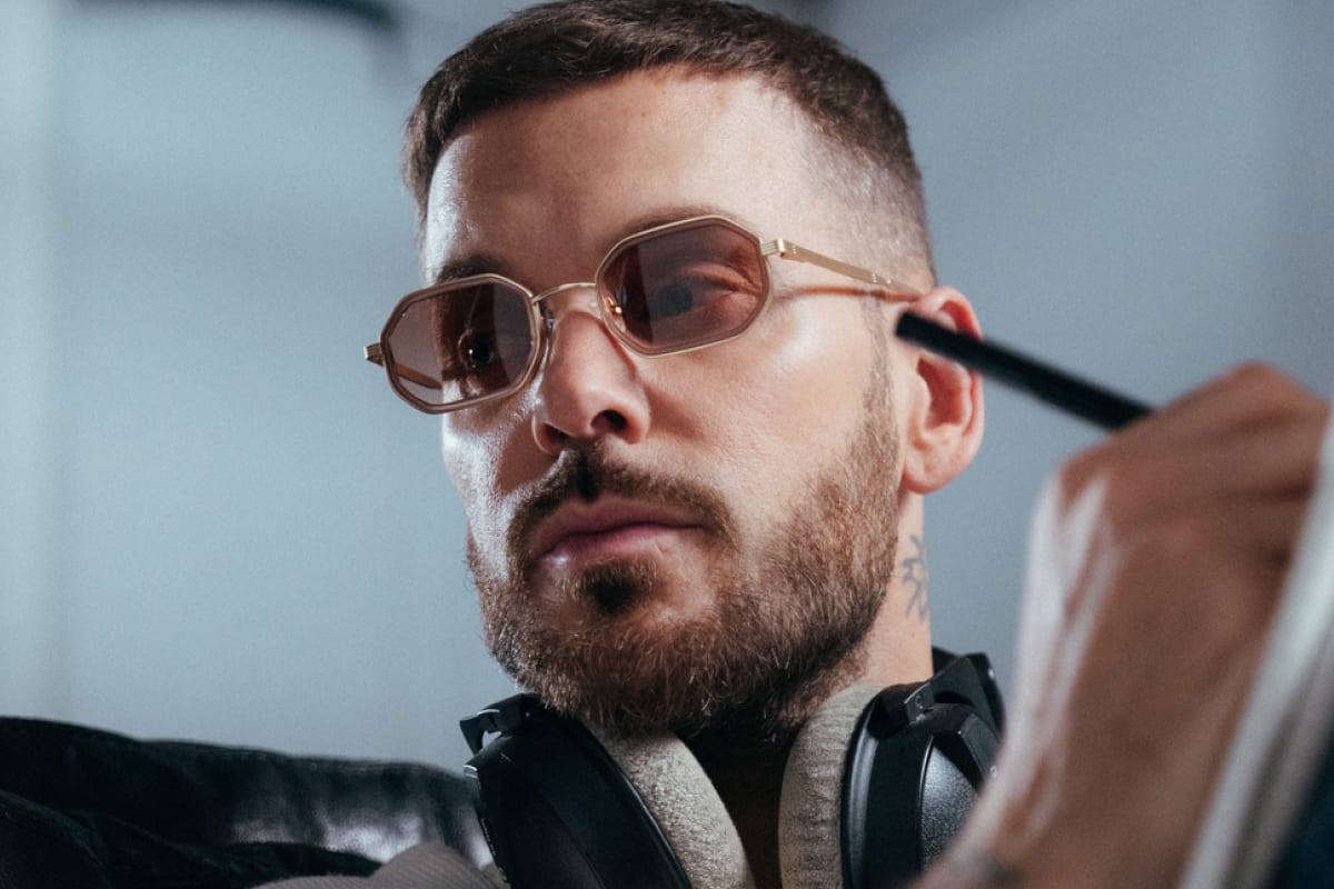 KENITO – Lunette Rectangle ROSE  pour Homme