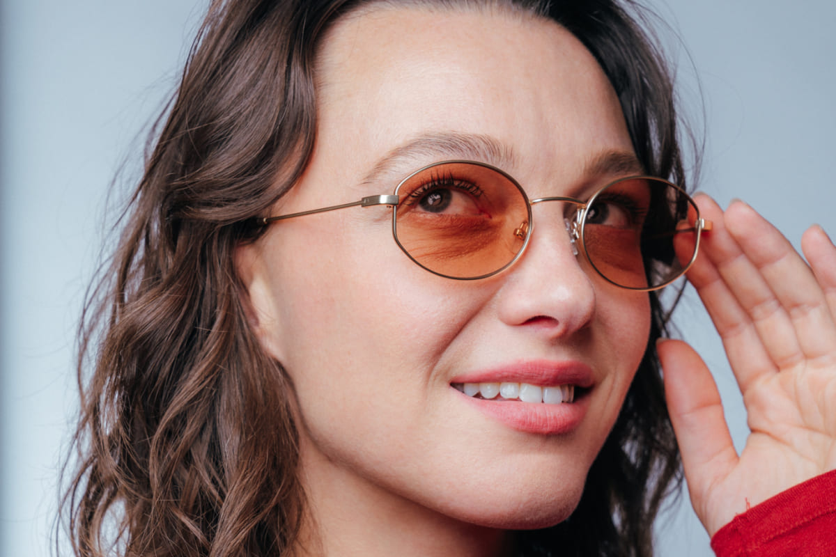 TINA2000 – Lunette Ronde OR pour Femme