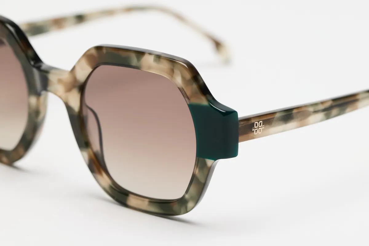 PHOEBE – Lunette Carré VERT pour Femme