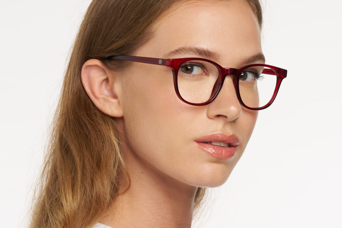 FAIDHERBE – Lunette Carré BORDEAUX pour Mixte, Femme, Homme